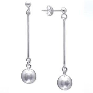 Giani Bernini Polished Ball Stick Drop Earrings in Sterling Silver